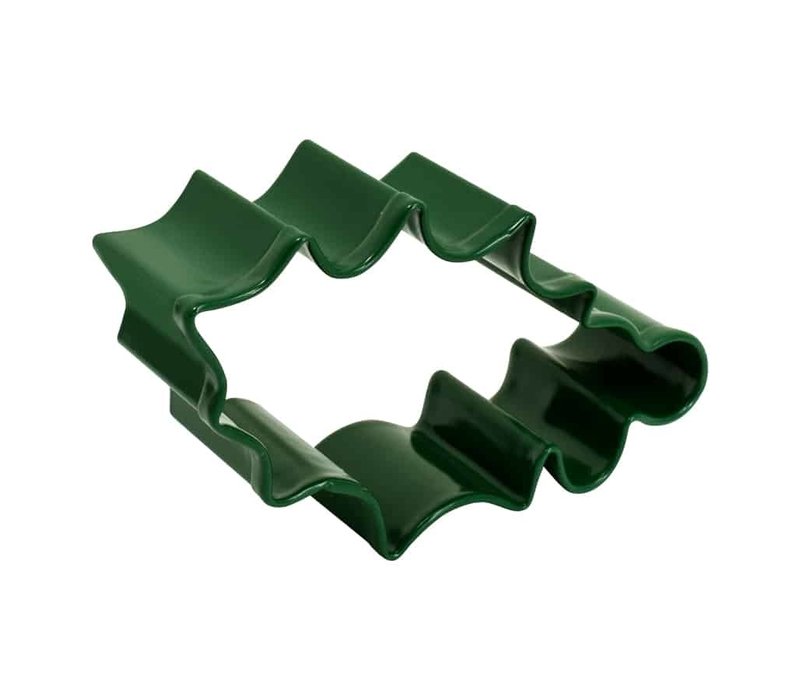 R&M, Holly Leaf Cookie Cutter, 3.25"  Green