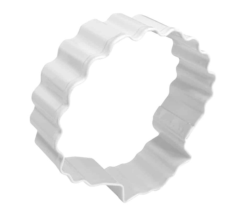 R&M Sea Shell Cookie Cutter 3" White
