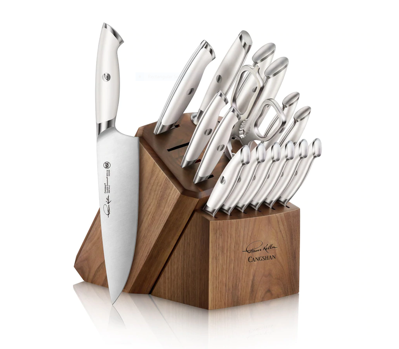Cangshan, Thomas Keller 17pc Block Set White Handle