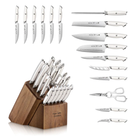 Cangshan, Thomas Keller Signature Collection 17pc Knife Block Set - White