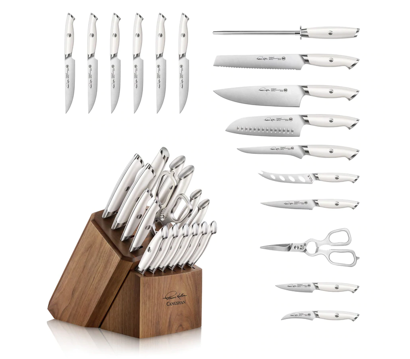 Cangshan, Thomas Keller 17pc Block Set White Handle
