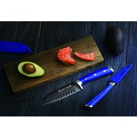 Cangshan 2pc Titanium Coated Santoku Starter Set Atlantic Blue