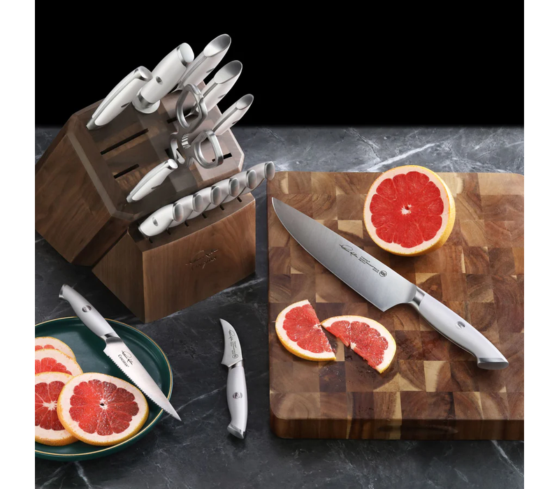 Cangshan Thomas Keller Signature Collection 17pc Knife Block Set - White