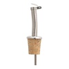 HIC HIC Kitchen Stainless Steel Pourer with Cork Stopper- Set of 2