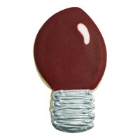 R&M Holiday Light Bulb Cookie Cutter 4.25"