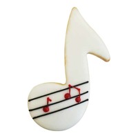 (discontinued) R&M Music Note Cookie Cutter 3.5" -Black