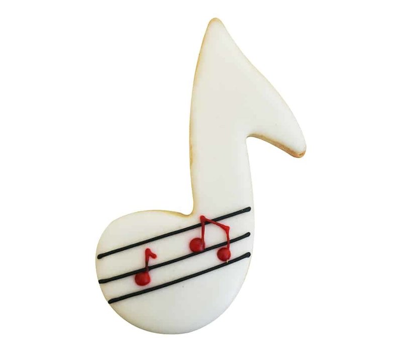 (discontinued) R&M Music Note Cookie Cutter 3.5" -Black
