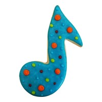 R&M Music Note Cookie Cutter 3.5" -Black
