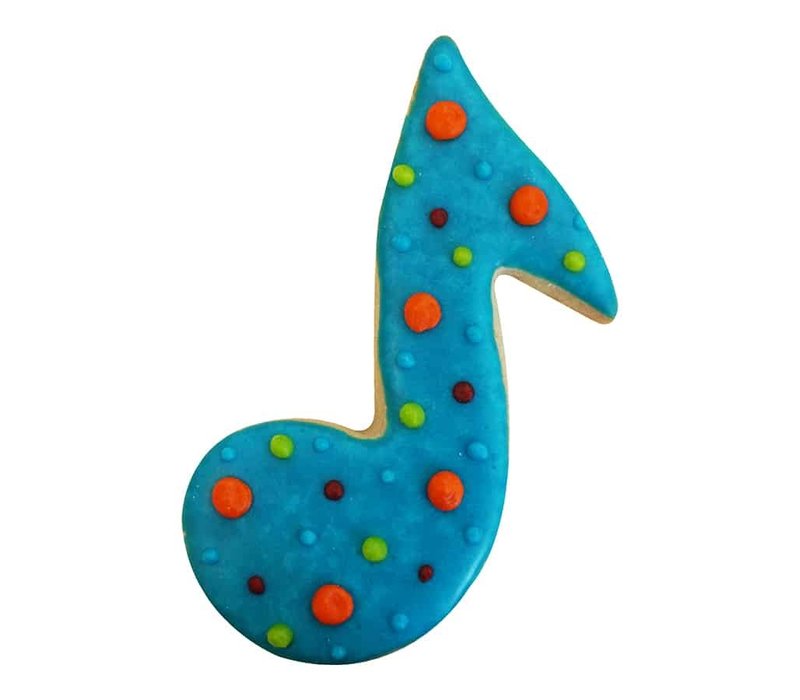 (discontinued) R&M Music Note Cookie Cutter 3.5" -Black