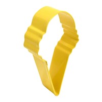 (Discontinued) R&M Ice Cream Cone Cookie Cutter 4" Yellow