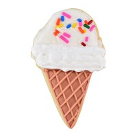 (Discontinued) R&M Ice Cream Cone Cookie Cutter 4" Yellow
