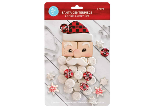 R&M R&M Santa Centerpiece 6PC Cookie Cutter  Set