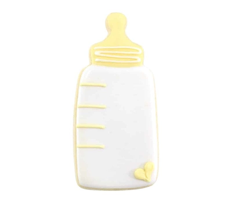 R&M Baby Bottle Cookie Cutter 4" - White