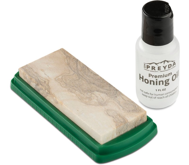 RH Preyda Mounted Arkansas Stone w/ Honing Oil