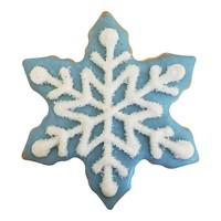 R&M Snowflake Cookie Cutter 3"-White