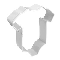 (discontinued) R&M Baby Bodysuit Cookie Cutter  4"- White