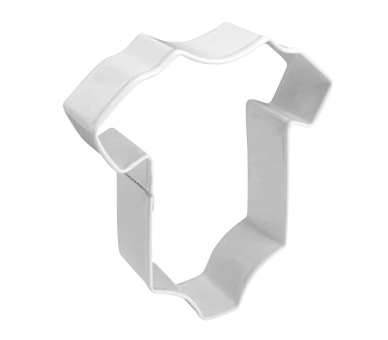 (discontinued) R&M Baby Bodysuit Cookie Cutter  4"- White