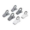 HIC HIC Kitchen Multi-Purpose Magnetic Clips White, Grey, and Charcoal Set of 6