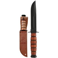 Ka-Bar USMC Short Fighting Knife, 1095 Carbon Steel Blade