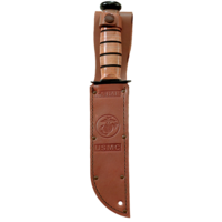 Ka-Bar USMC Short Fighting Knife, 1095 Carbon Steel Blade
