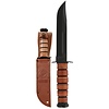 Ka-Bar Ka-bar USMC Fighter, Carbon Steel & Leather Handle