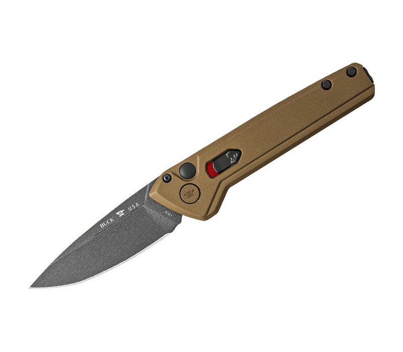 Buck 838 Deploy Auto Bronze, 154CM Steel
