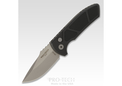 Pro-Tech Knives, LLC Pro-Tech SBR Auto Folder, Black Texture Al Handle, S35VN