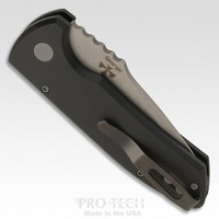 Pro-Tech SBR Auto Folder, Black Texture Al Handle, S35VN