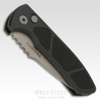 Pro-Tech SBR Auto Folder, Black Texture Al Handle, S35VN
