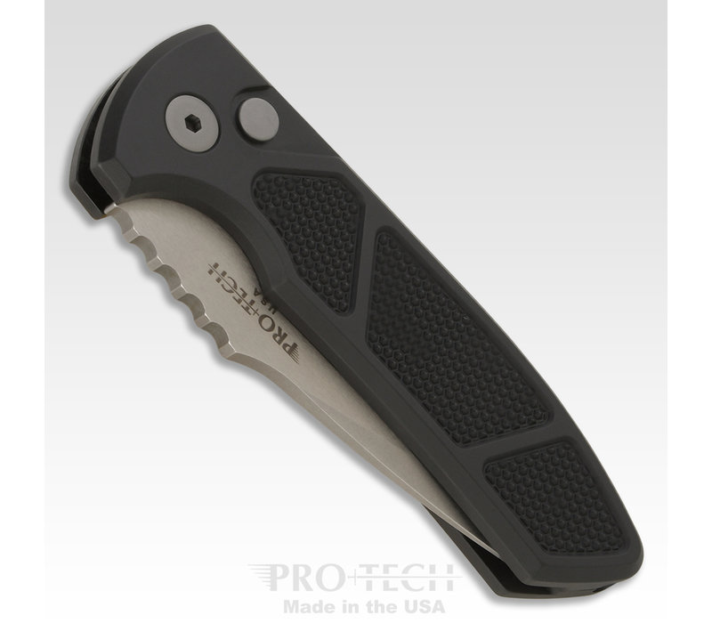 Pro-Tech SBR Auto Folder, Black Texture Al Handle, S35VN