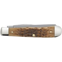 Case Cutlery Trapper Jig Amber Bone, Carbon Steel (CV)