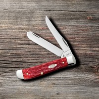Case Cutlery Mini Trapper Jig Red Bone, Carbon Steel