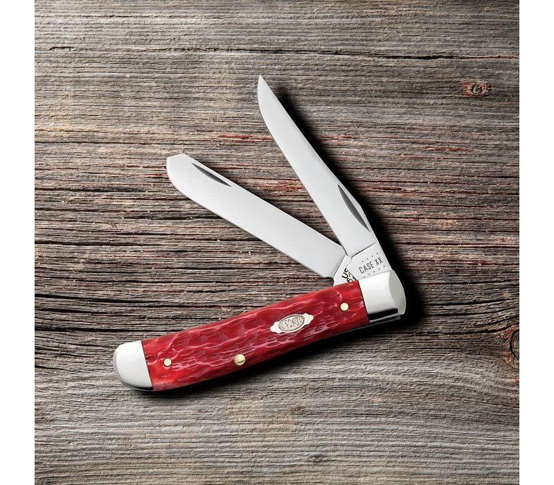 Case Cutlery Mini Trapper Jig Red Bone, Carbon Steel