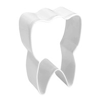 R&M Tooth Cookie Cutter 3" - White