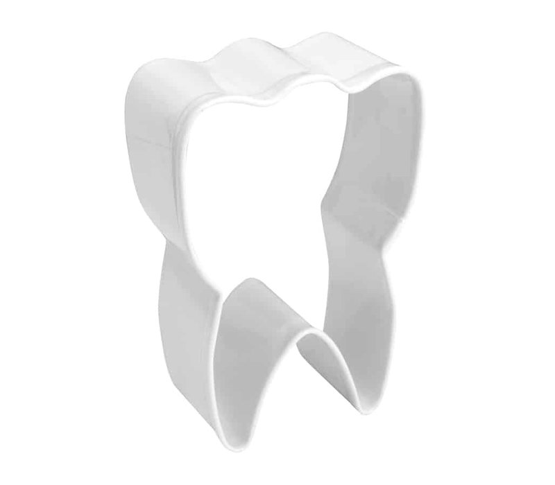 R&M Tooth Cookie Cutter 3" - White