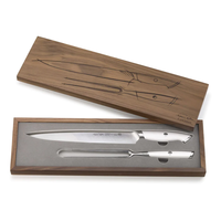 Cangshan, Thomas Keller White 2PC Carving Set w/ Walnut Box