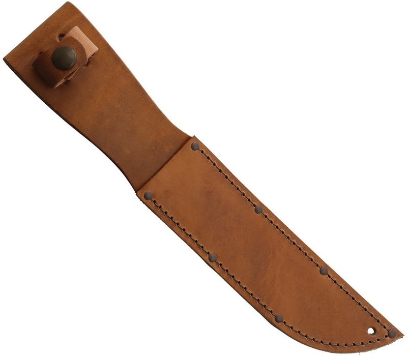 Ka-Bar Full-Size Plain Brown Leather Sheath