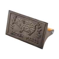 HIC, Bacon Press Wood Handle, Cast Iron