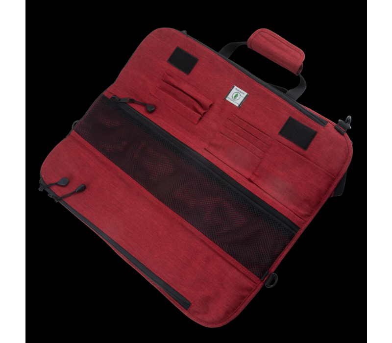 Messermeister, Preservation 8 Pocket Heather Knife Roll Red