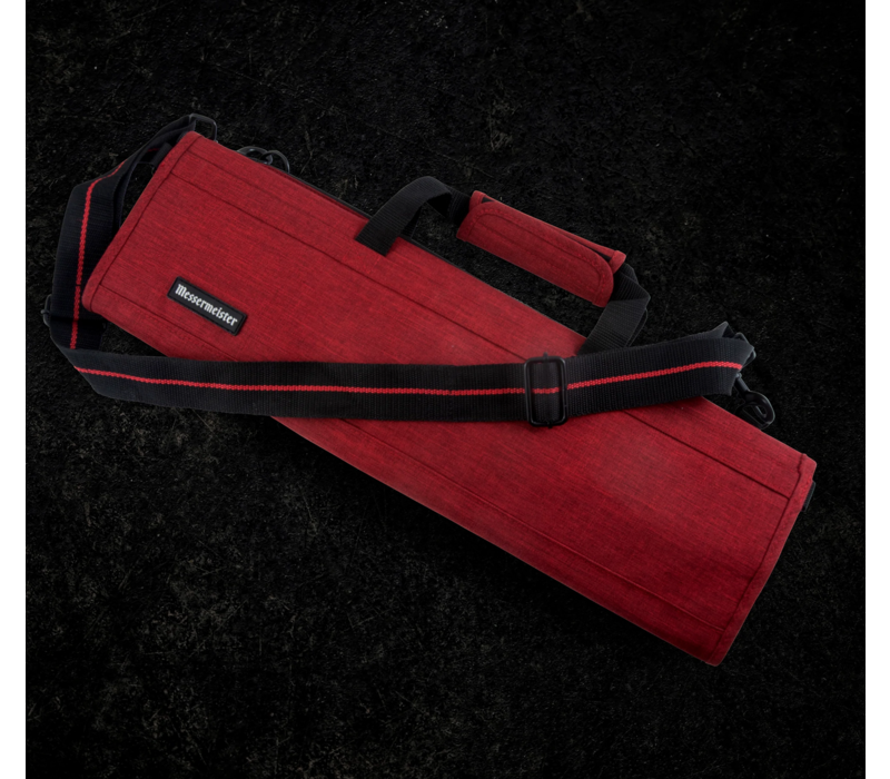 Messermeister, Preservation 8 Pocket Heather Knife Roll Red