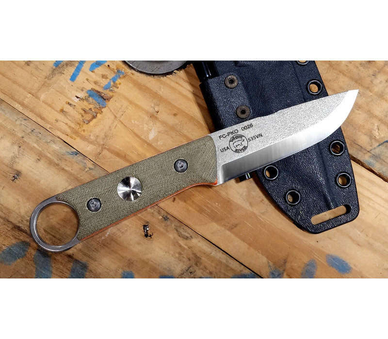 White River Knife & Tool Firecraft PKO- Micarta Handle, CPM S35VN  Steel