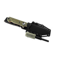 White River Knife & Tool Firecraft 4- O.D. Canvas Micarta, CPM S35VN