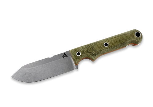 White River Knife & Tool White River Knife & Tool Firecraft 4- O.D. Canvas Micarta, CPM S35VN