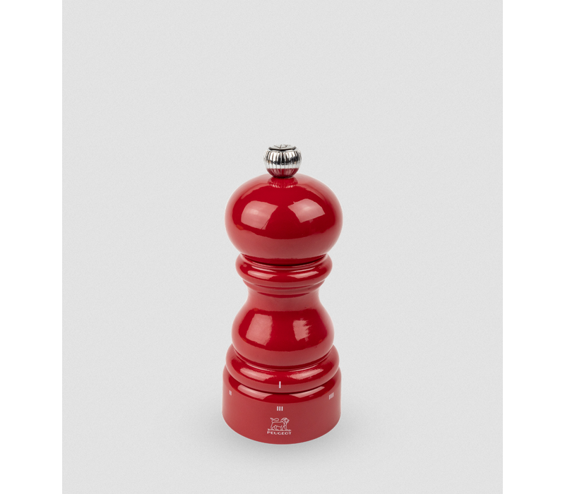 Peugeot U'Select Wooden Pepper Mill- Passion Red Lacquer 12cm