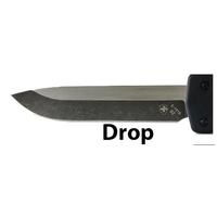 Templar Knife Premium Lightweight Large OTF Captain- Black D2  Drop Point Blade