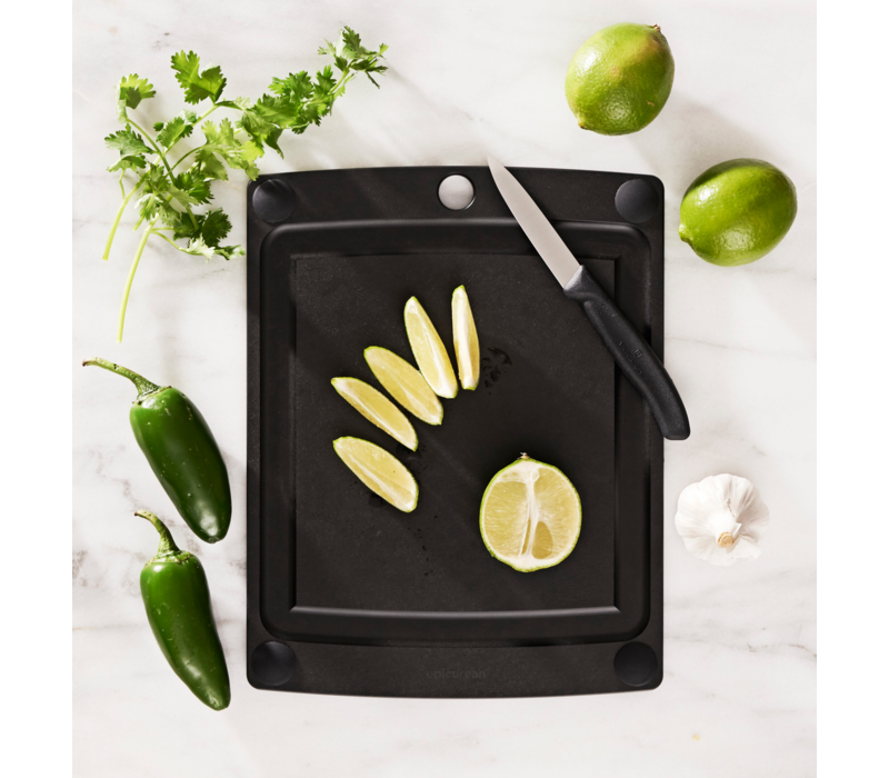 Epicurean All-In-One Cutting Board with Rubber Feet Slate 14.5" x 11.25"