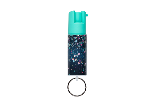 Sabre SABRE  Pepper Spray with Key Ring - Mint and Confetti Design
