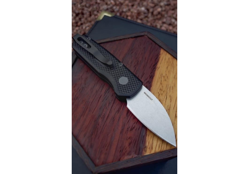 Pro-Tech Knives, LLC R5305--Pro-Tech, Runt 5 Wharncliffe w/ Textured Handle & Magnacut Blade