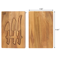 Cangshan, Cheese Set 3Pc Acacia Cheese Board