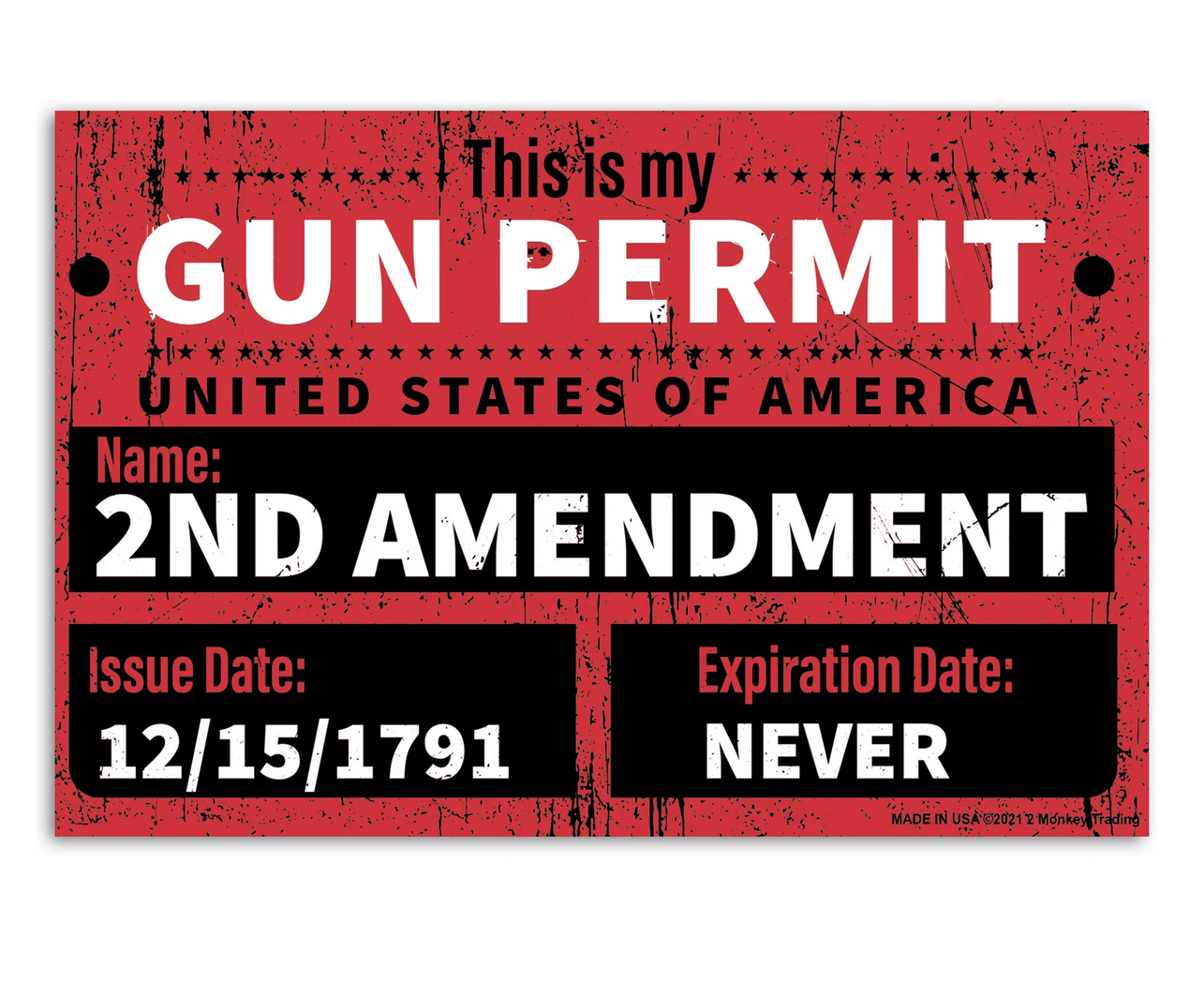 lucky shot gun permit magnet $ 4 . 99